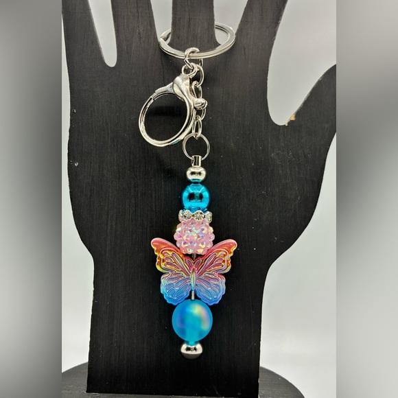 SALE Colorful Butterfly Keychain - Picture 3 of 3